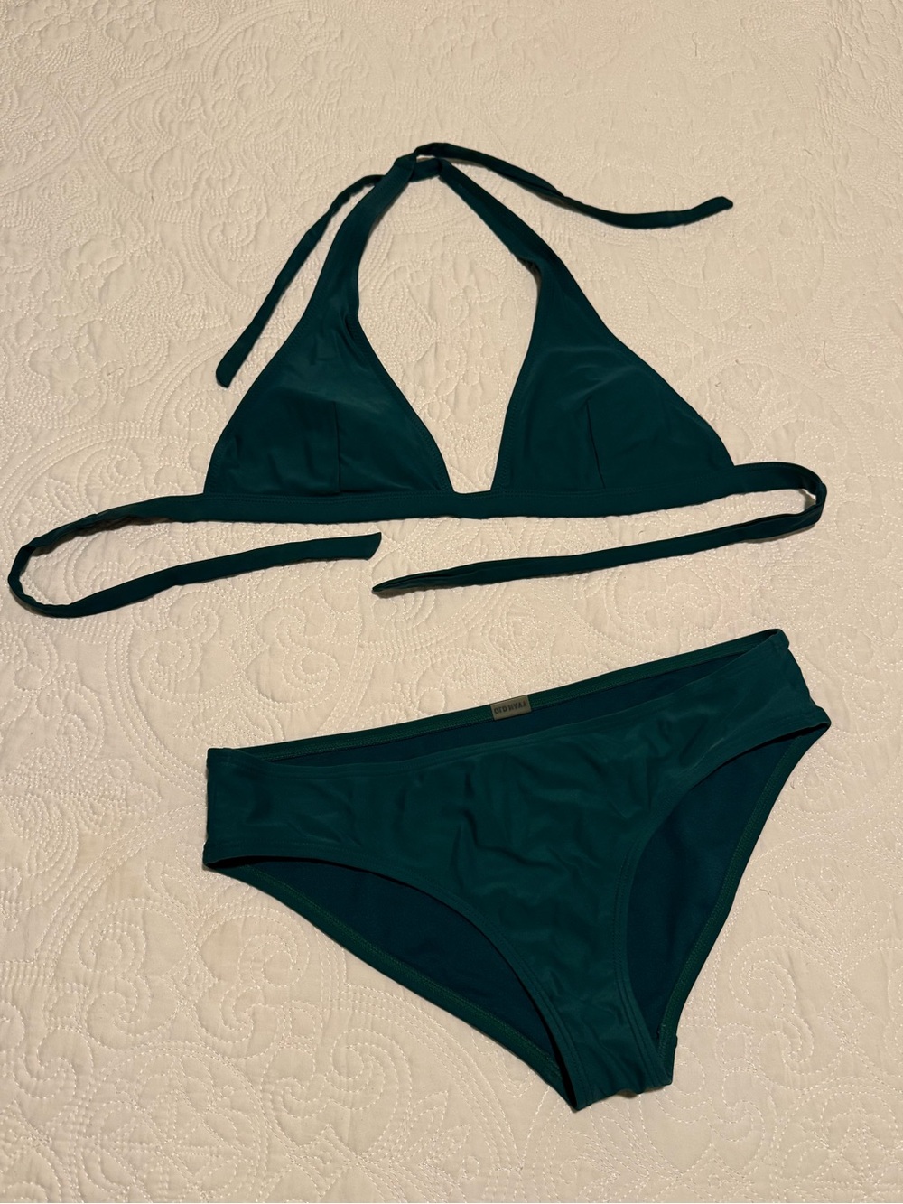 Old Navy Bikini Top and Bottom Set - Deep Emerald Green - Picture 3 of 11